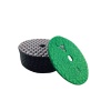 Круг алмазный шлифовальный по камню гибкий 4#, 100 мм,сухой, зеленый "Бык" оптом